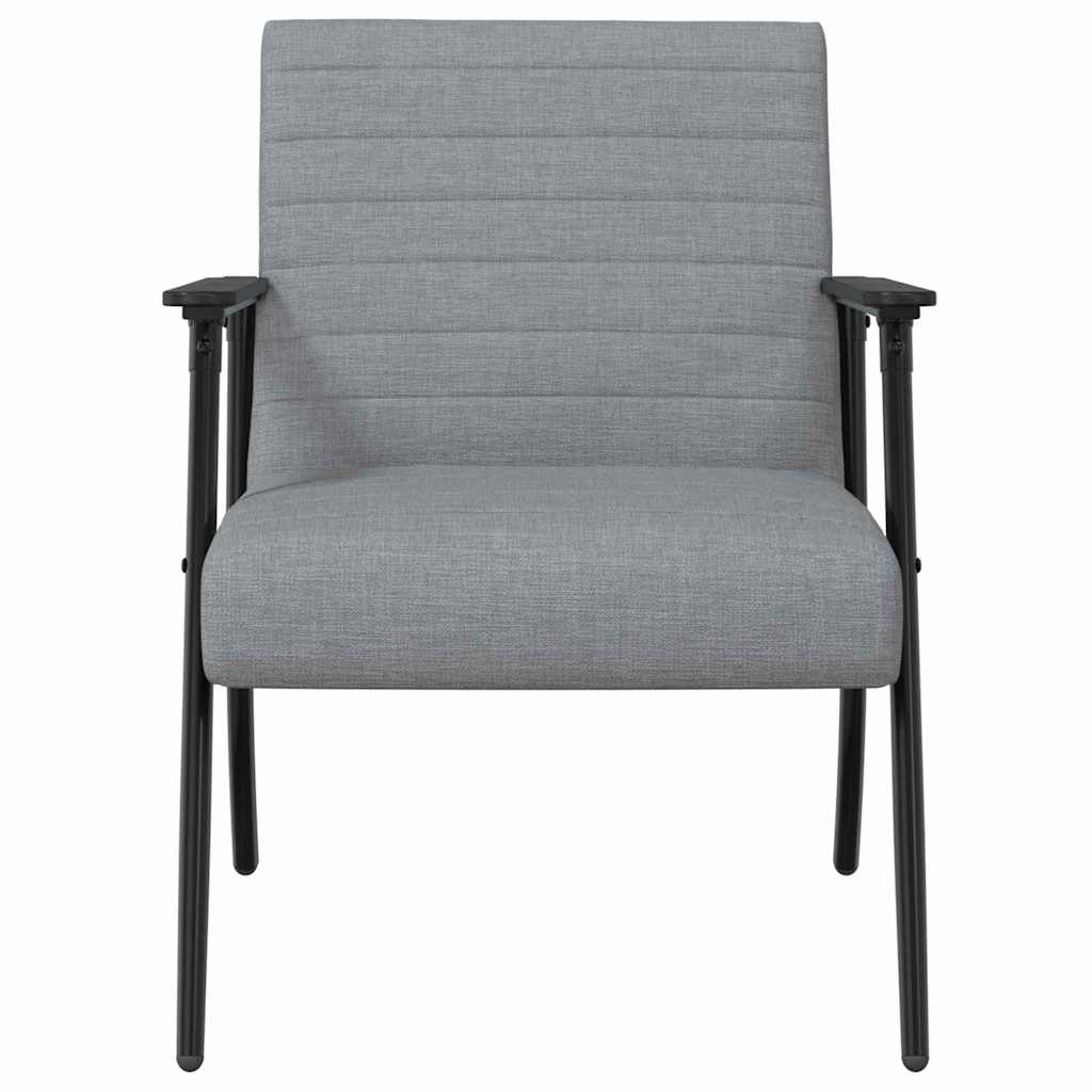 Sessel Hellgrau 59 x 75 x 78 cm Stoff