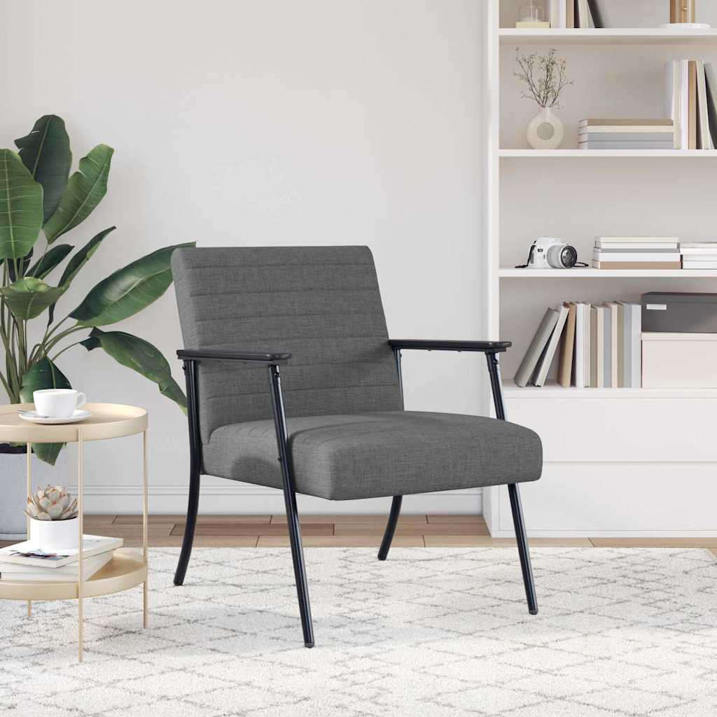 Sessel Dunkelgrau 59 x 75 x 78 cm Stoff