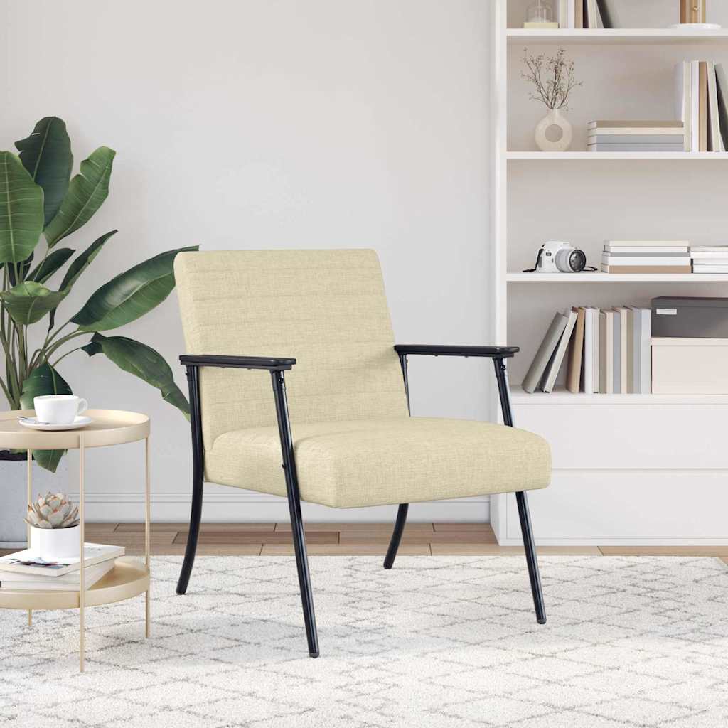 Sessel Creme 59 x 75 x 78 cm Stoff