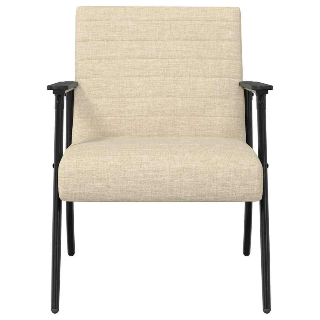Sessel Creme 59 x 75 x 78 cm Stoff