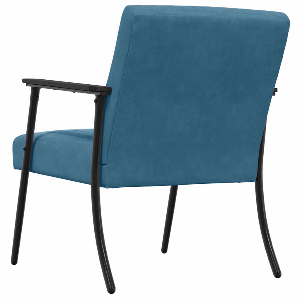 Sessel Blau 59 x 75 x 78 cm Samt