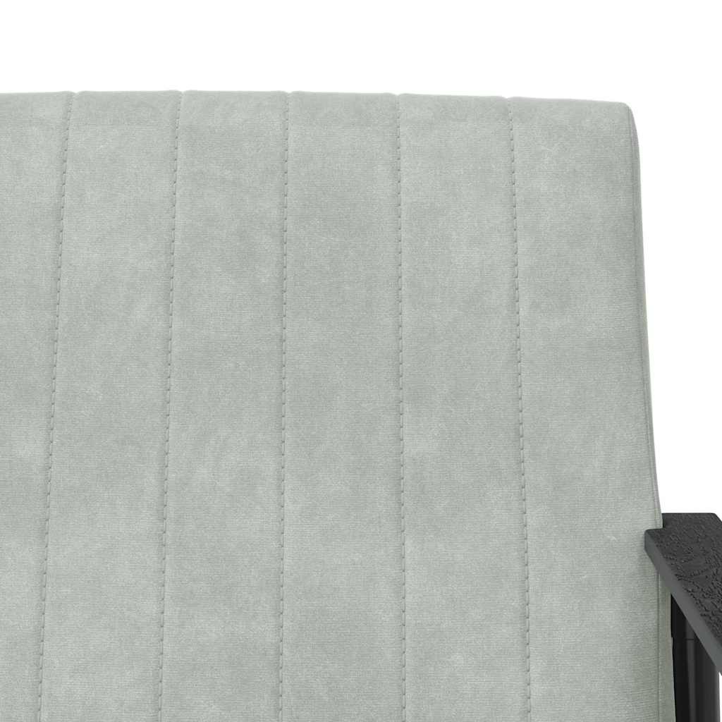 Sessel Hellgrau 59 x 75 x 78 cm Samt
