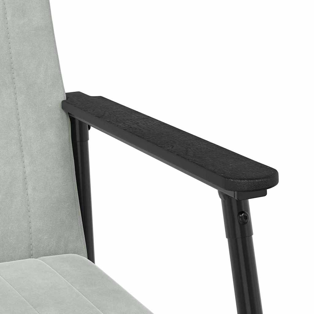 Sessel Hellgrau 59 x 75 x 78 cm Samt