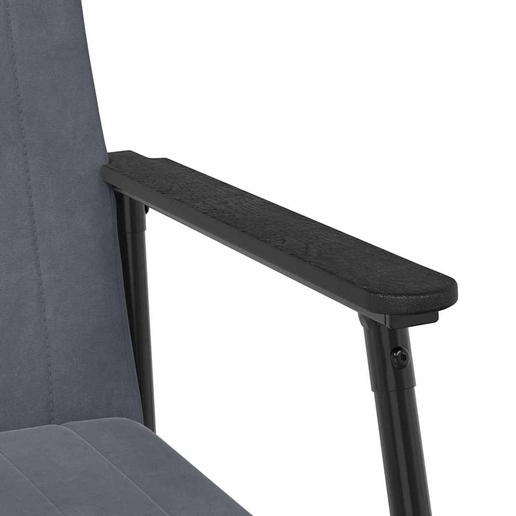 Sessel Dunkelgrau 59 x 75 x 78 cm Samt