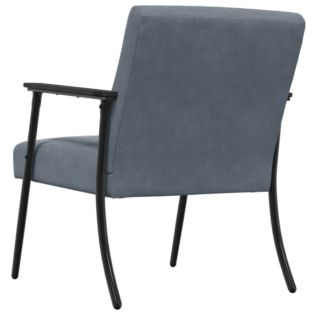 Sessel Dunkelgrau 59 x 75 x 78 cm Samt