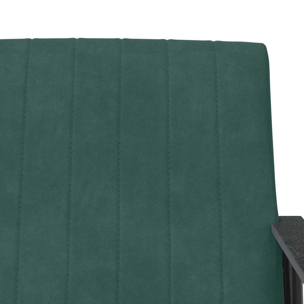 Sessel Dunkelgrün 59 x 75 x 78 cm Samt