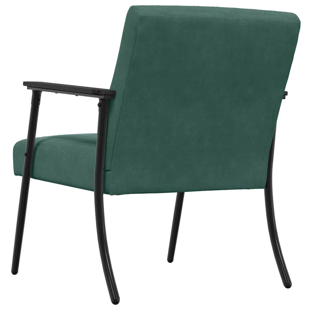 Sessel Dunkelgrün 59 x 75 x 78 cm Samt