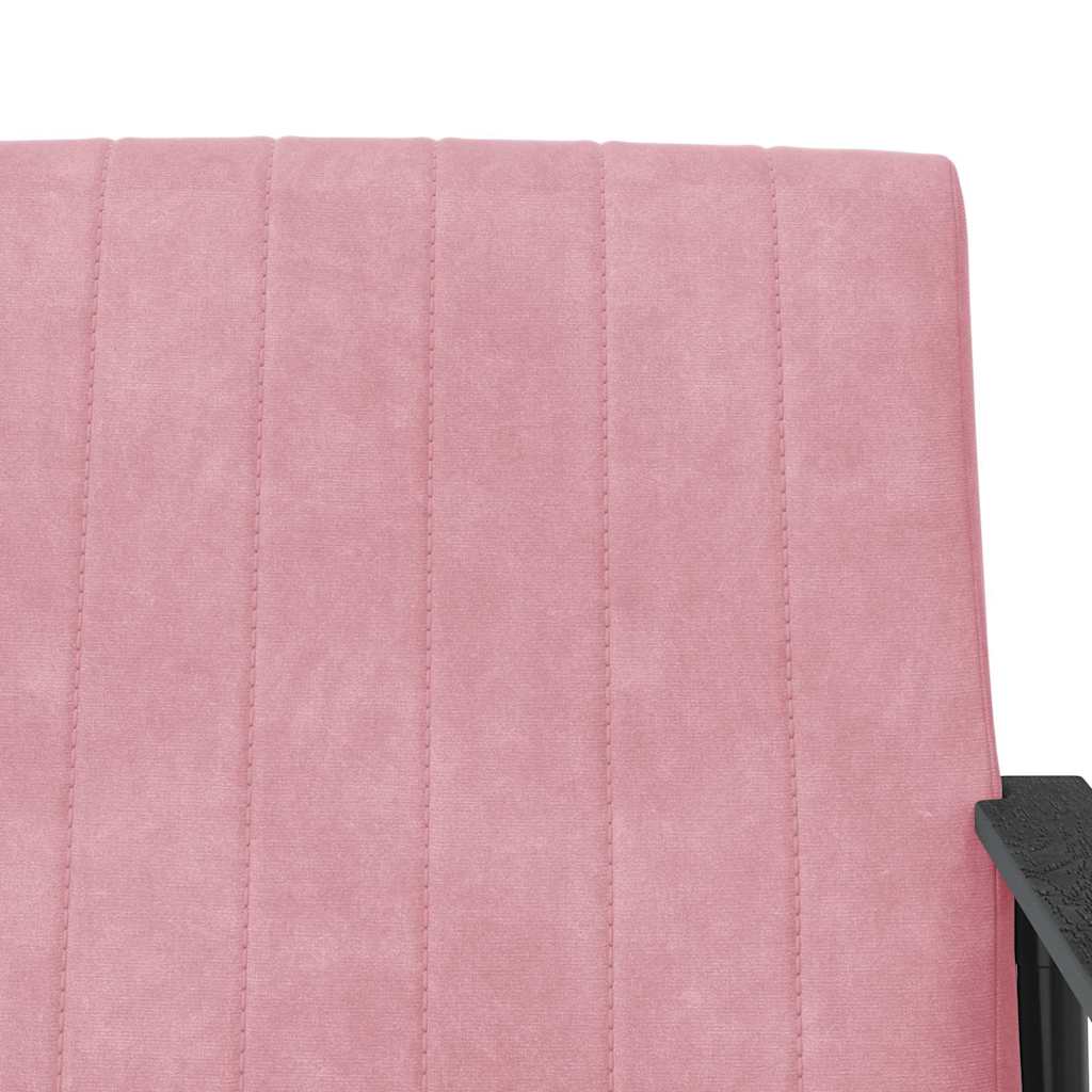 Sessel Rosa 59 x 75 x 78 cm Samt