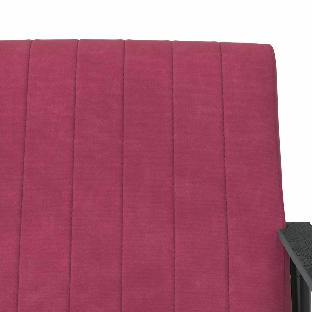 Sessel Weinrot 59 x 75 x 78 cm Samt