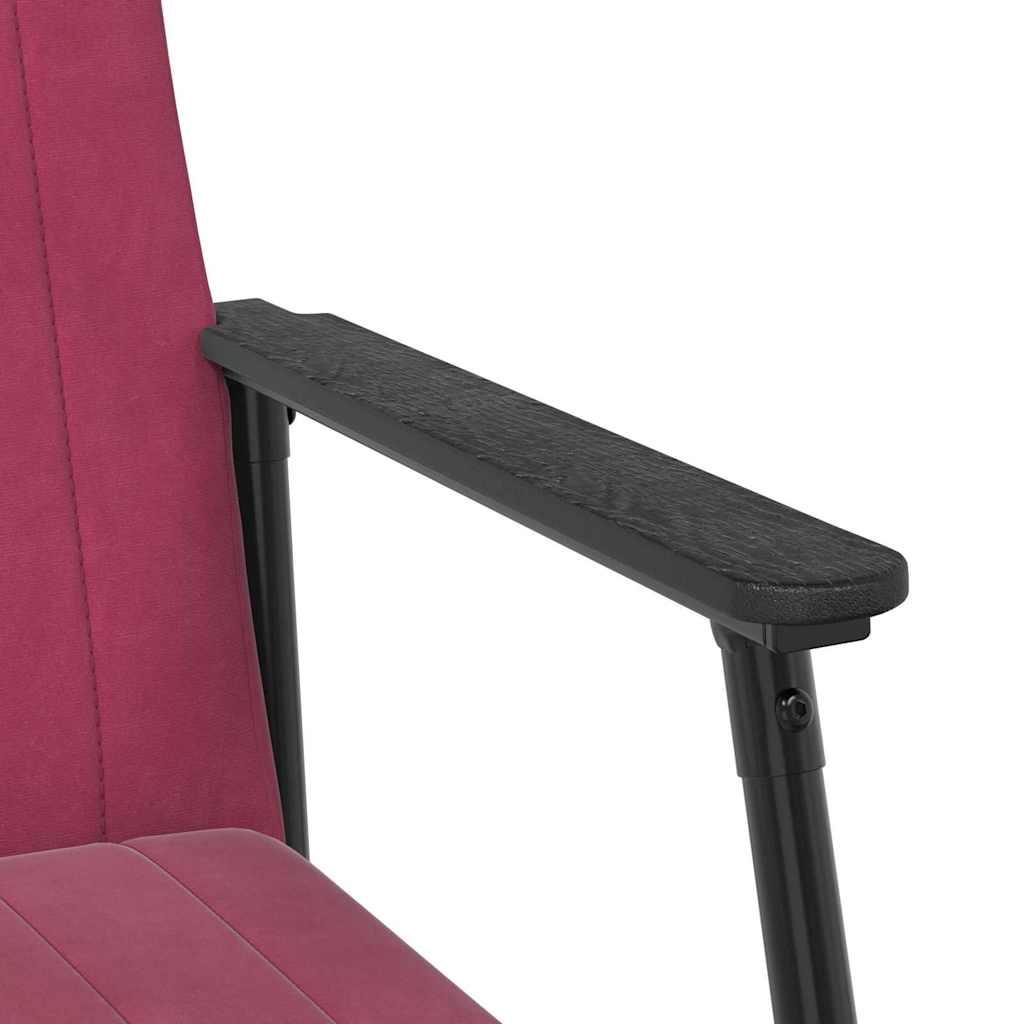 Sessel Weinrot 59 x 75 x 78 cm Samt