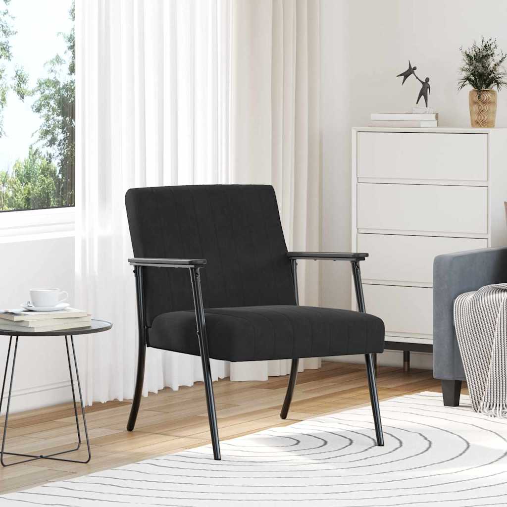 Sessel Schwarz 59 x 75 x 78 cm Samt