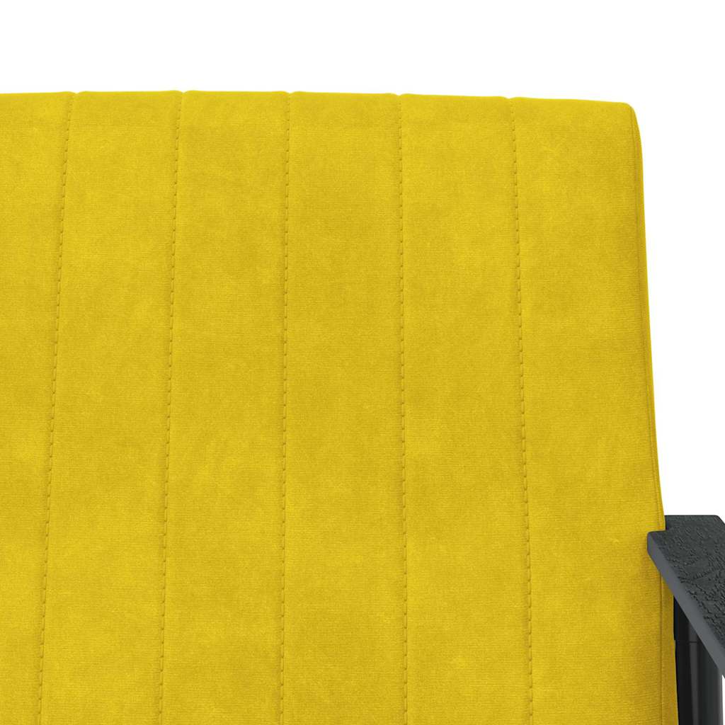 Sessel Gelb 59 x 75 x 78 cm Samt