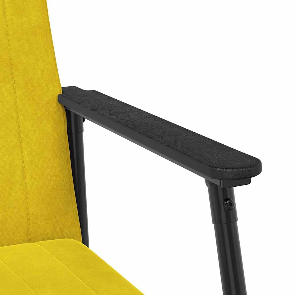 Sessel Gelb 59 x 75 x 78 cm Samt