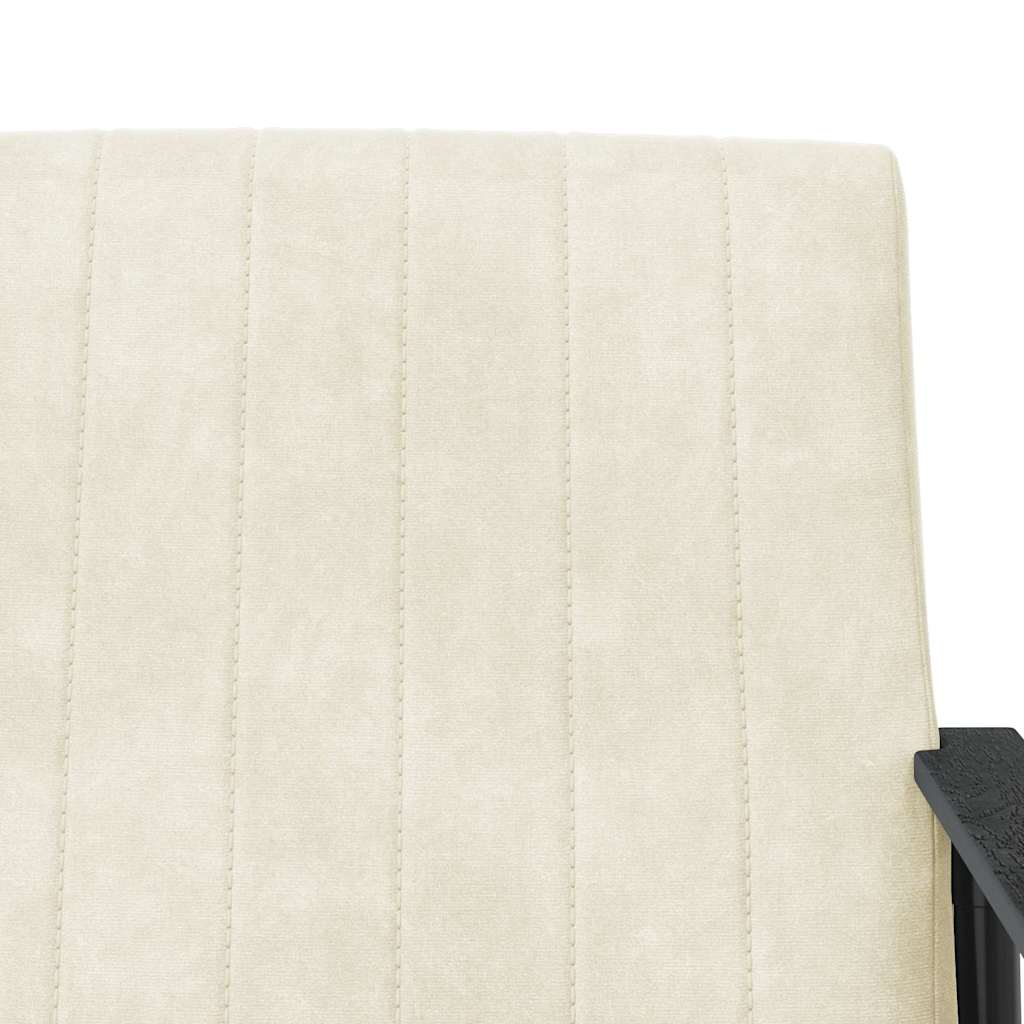 Sessel Creme 59 x 75 x 78 cm Samt