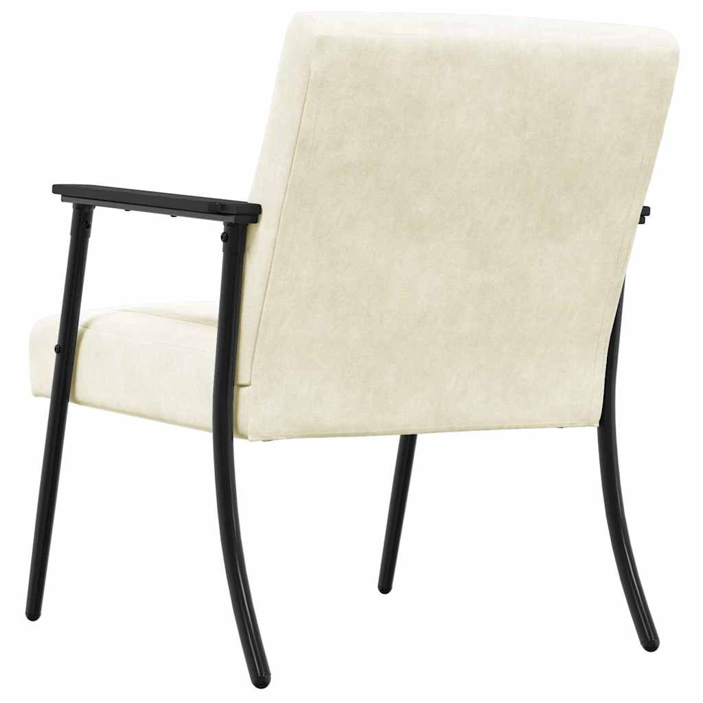 Sessel Creme 59 x 75 x 78 cm Samt