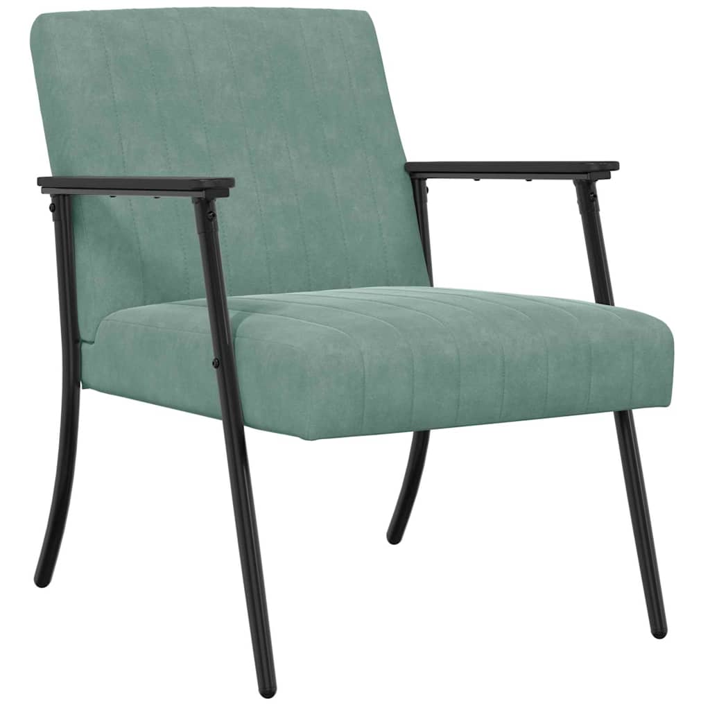 Sessel Meergrün 59 x 75 x 78 cm Samt