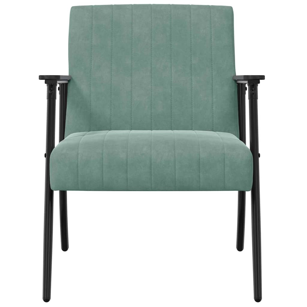 Sessel Meergrün 59 x 75 x 78 cm Samt