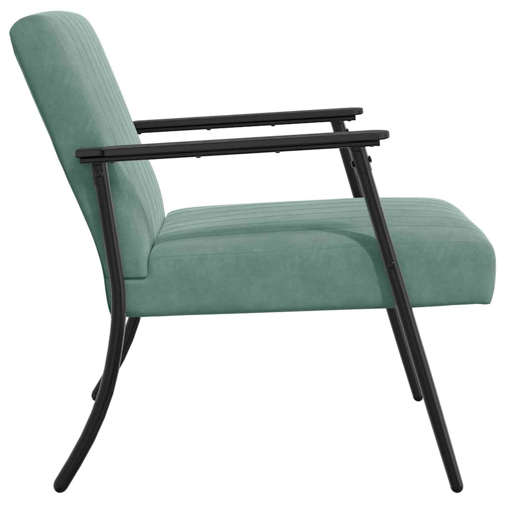 Sessel Meergrün 59 x 75 x 78 cm Samt