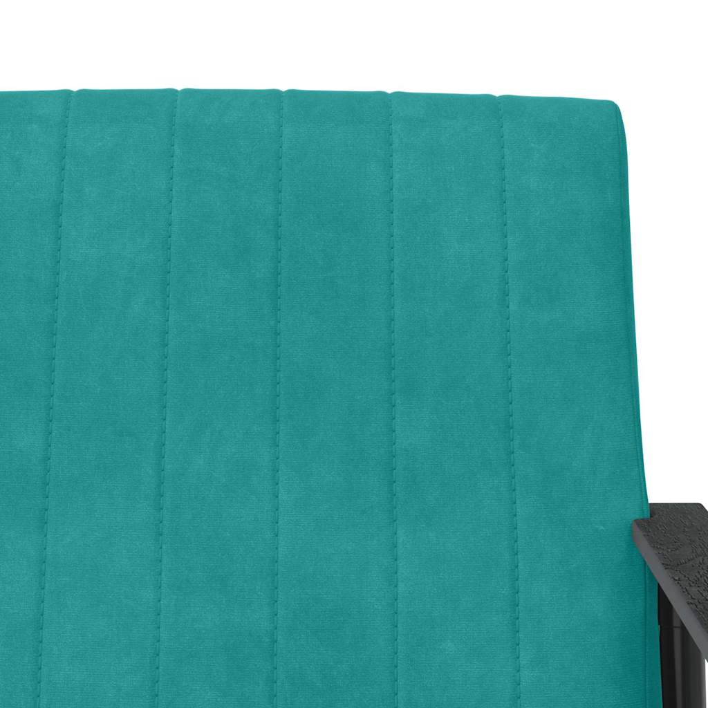Sessel Türkis 59 x 75 x 78 cm Samt