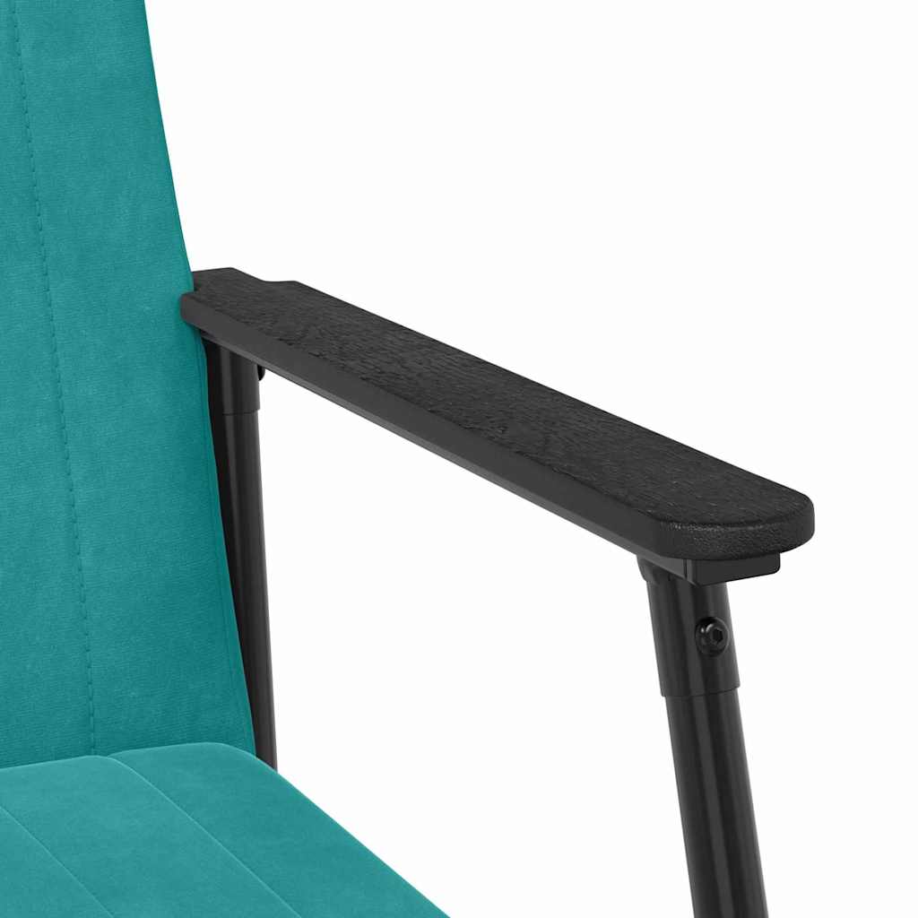 Sessel Türkis 59 x 75 x 78 cm Samt
