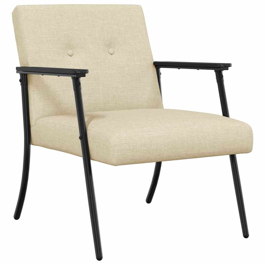 Sessel Creme Stoff