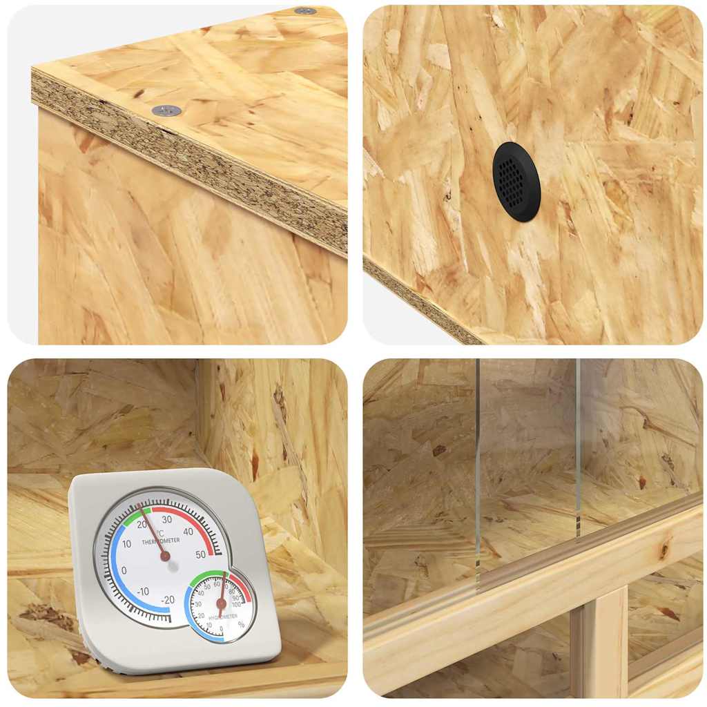 Terrarium Braun 80 x 50 x 50 cm OSB
