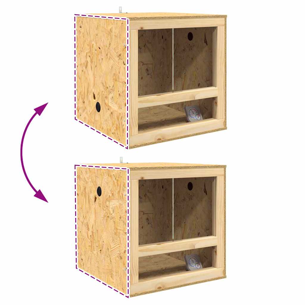 Terrarium Braun 50 x 50 x 50 cm OSB
