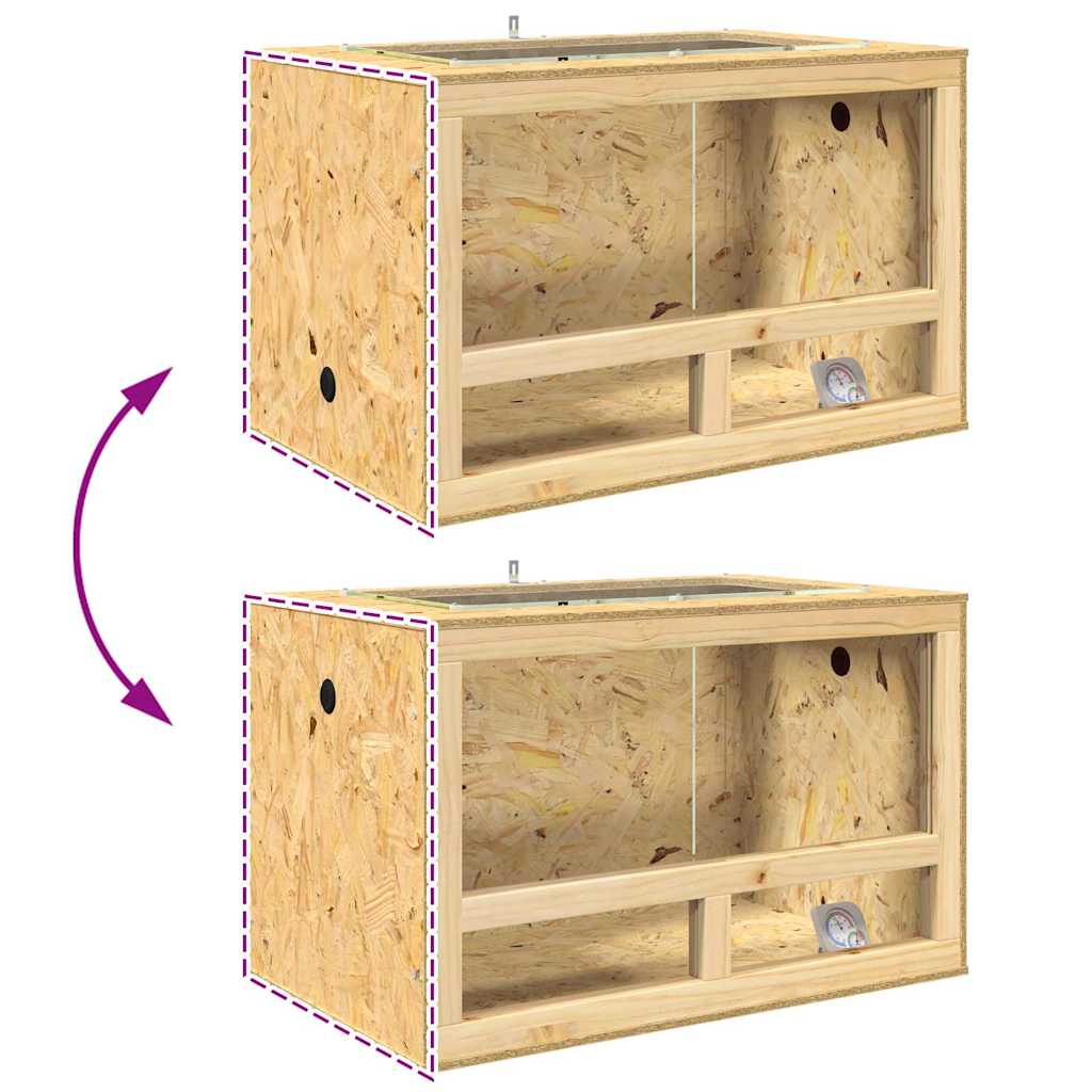 Terrarium Braun 80 x 50 x 50 cm OSB