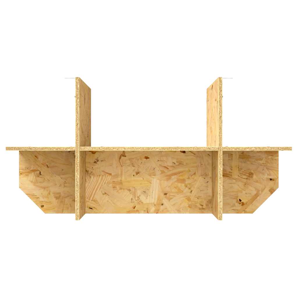 Terrarienbasis mit Regal Braun 80 x 40 x 50 cm OSB