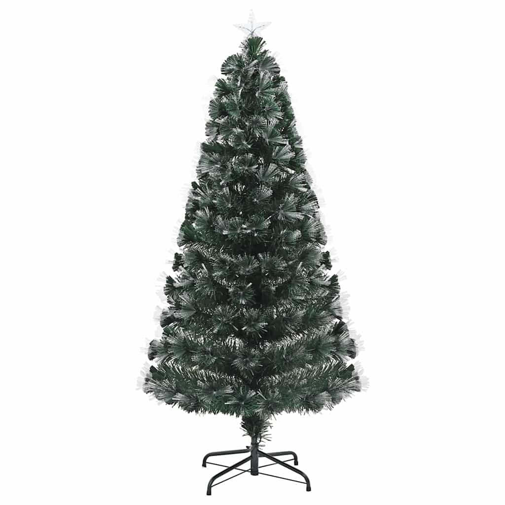 Künstlicher Weihnachtsbaum mit 160 LEDs Grün 150 cm PVC