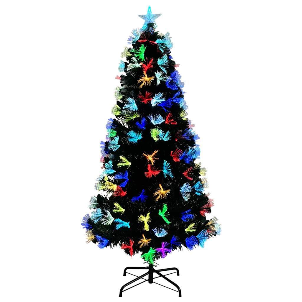 Künstlicher Weihnachtsbaum mit 160 LEDs Grün 150 cm PVC