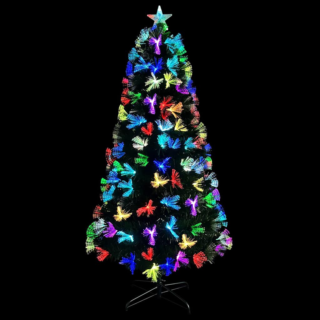 Künstlicher Weihnachtsbaum mit 160 LEDs Grün 150 cm PVC