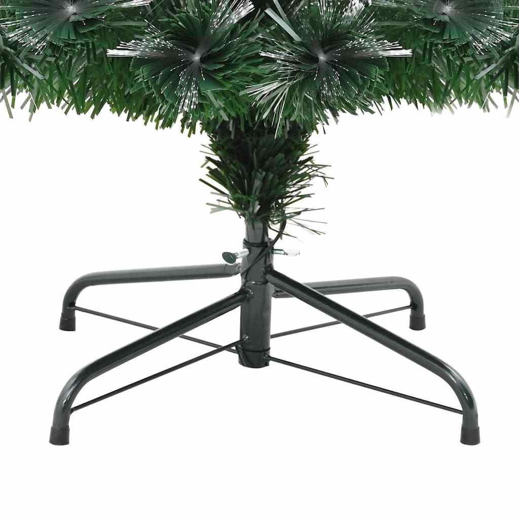 Künstlicher Weihnachtsbaum mit 210 LEDs Grün 180 cm PVC