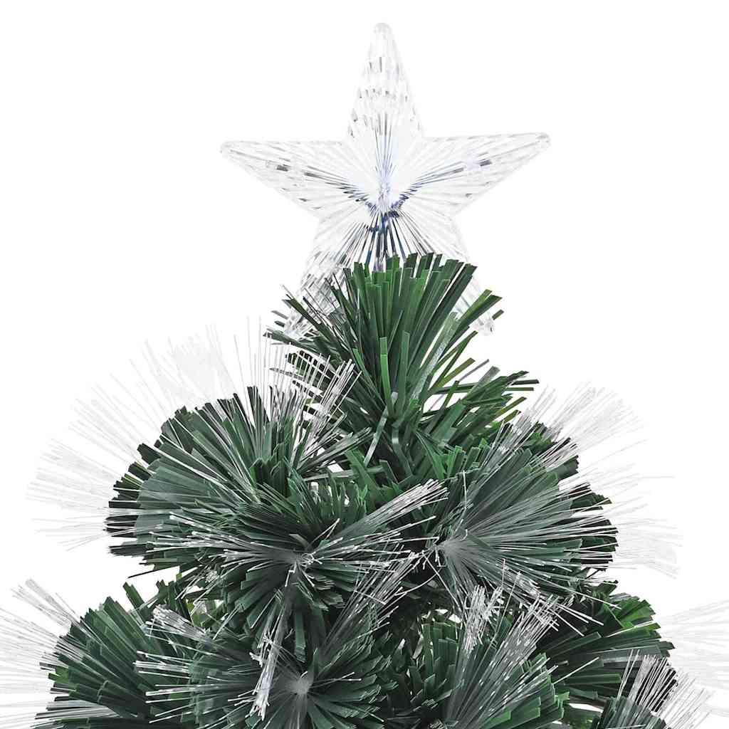 Künstlicher Weihnachtsbaum mit 250 LEDs Grün 210 cm PVC