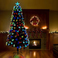 Künstlicher Weihnachtsbaum mit 300 LEDs Grün 240 cm PVC