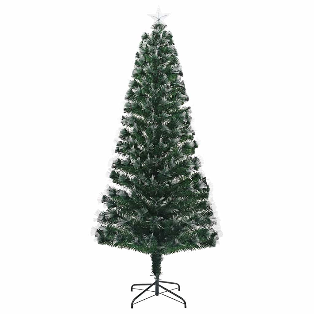 Künstlicher Weihnachtsbaum mit 300 LEDs Grün 240 cm PVC