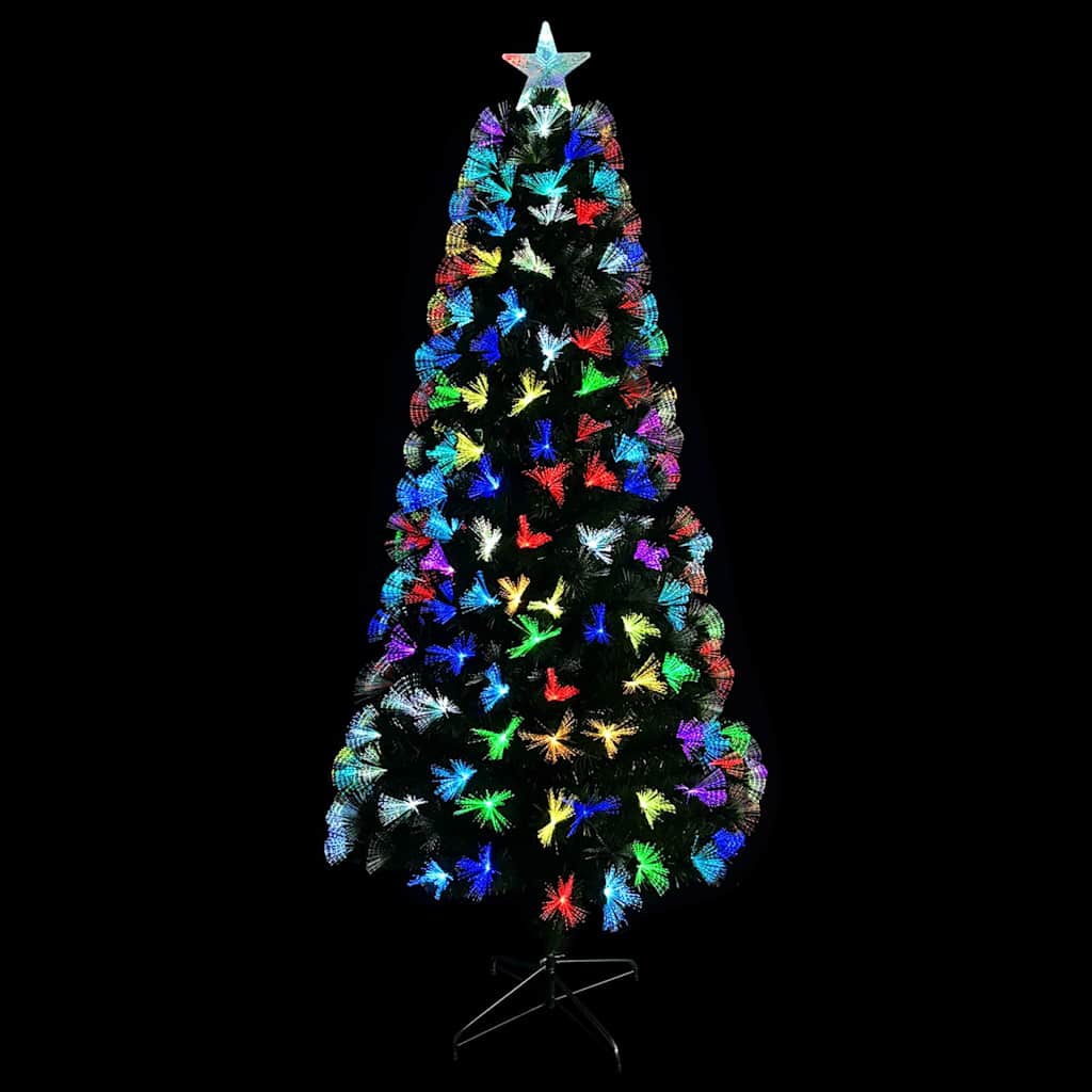 Künstlicher Weihnachtsbaum mit 300 LEDs Grün 240 cm PVC