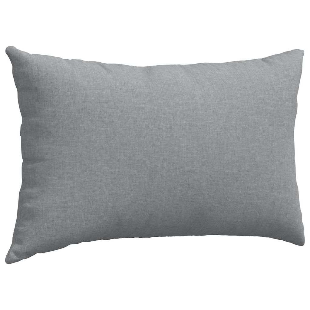 Sofakissen 2 pcs Hellgrau 50 x 30 cm Stoff