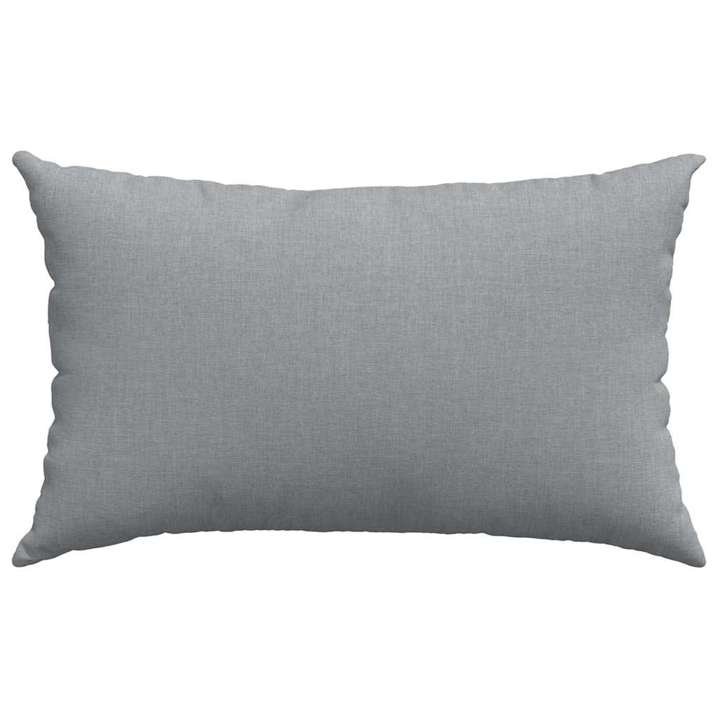 Sofakissen 2 pcs Hellgrau 50 x 30 cm Stoff