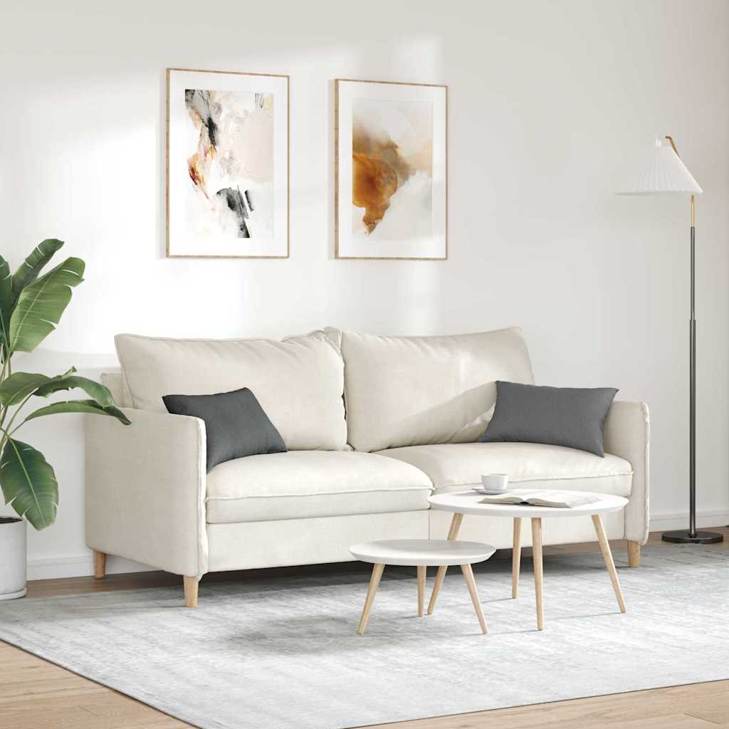 Sofakissen 2 pcs Dunkelgrau 50 x 30 cm Stoff