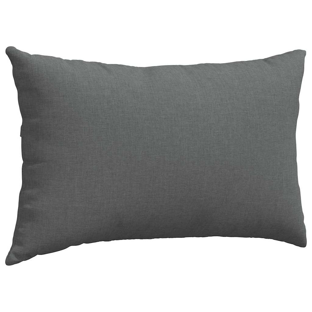 Sofakissen 2 pcs Dunkelgrau 50 x 30 cm Stoff