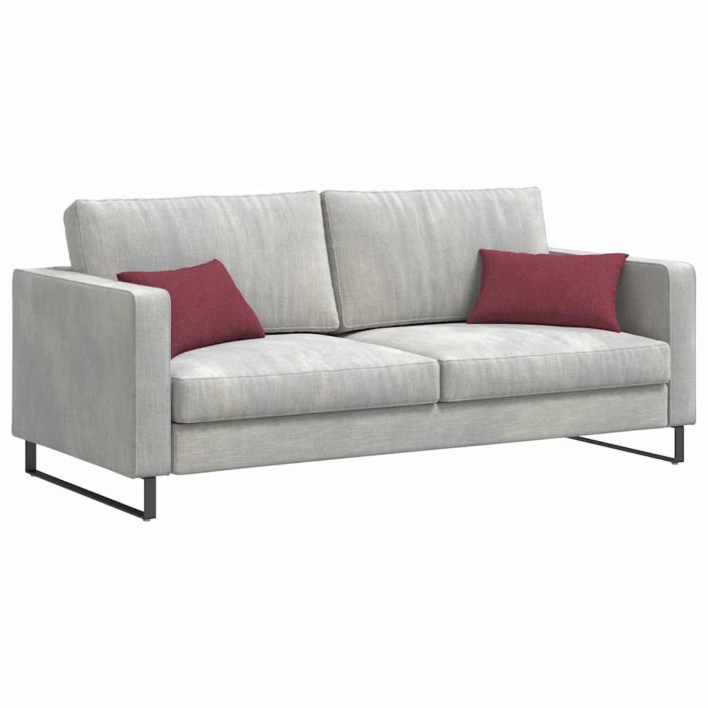 Sofakissen 2 pcs Weinrot 50 x 30 cm Stoff