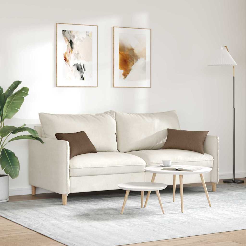 Sofakissen 2 pcs Braun 50 x 30 cm Stoff