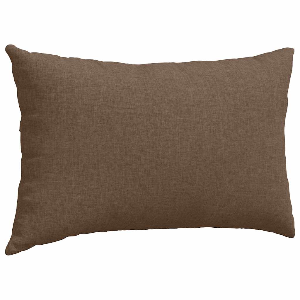 Sofakissen 2 pcs Braun 50 x 30 cm Stoff