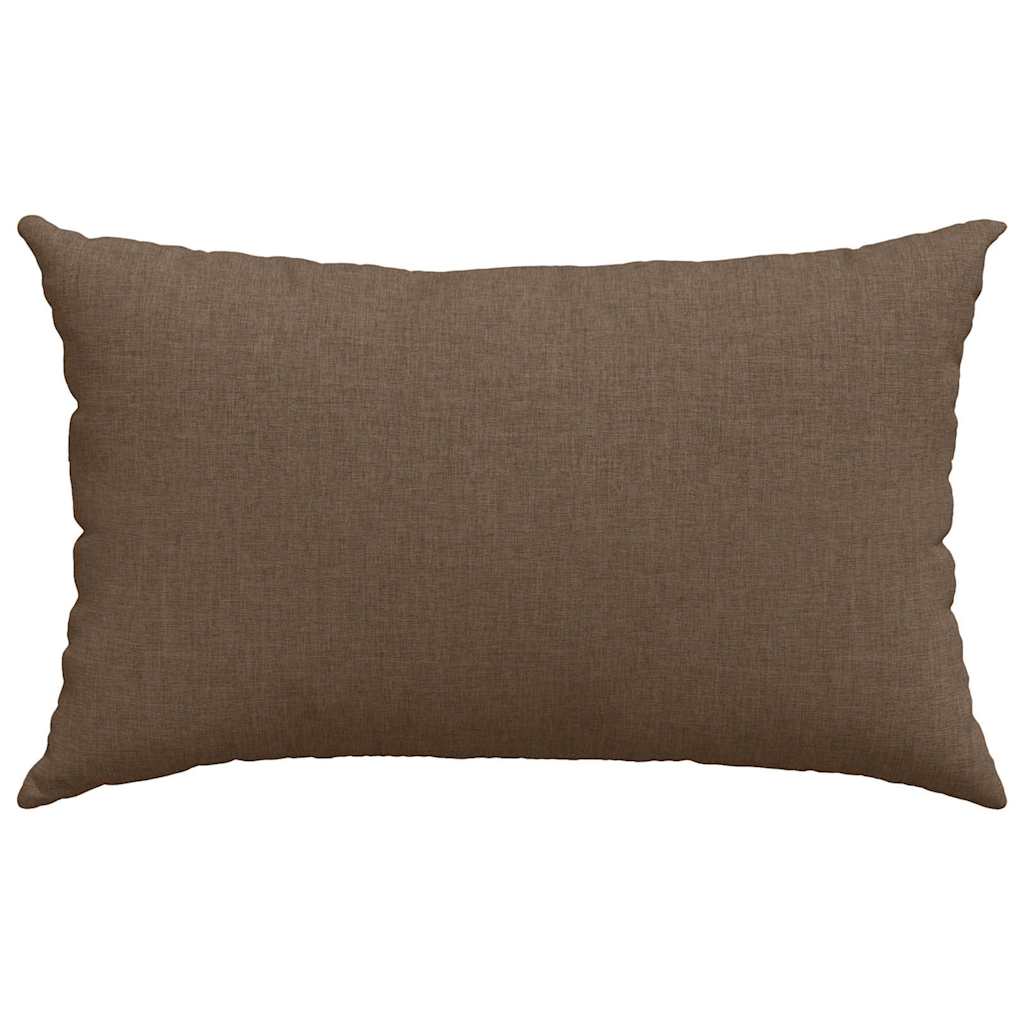 Sofakissen 2 pcs Braun 50 x 30 cm Stoff