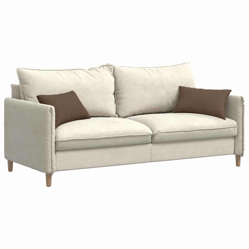 Sofakissen 2 pcs Braun 50 x 30 cm Stoff
