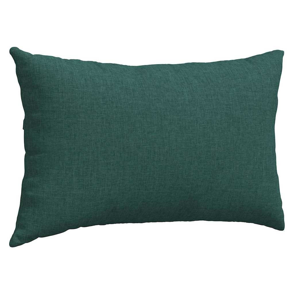 Sofakissen 2 pcs Dunkelgrün 50 x 30 cm Stoff