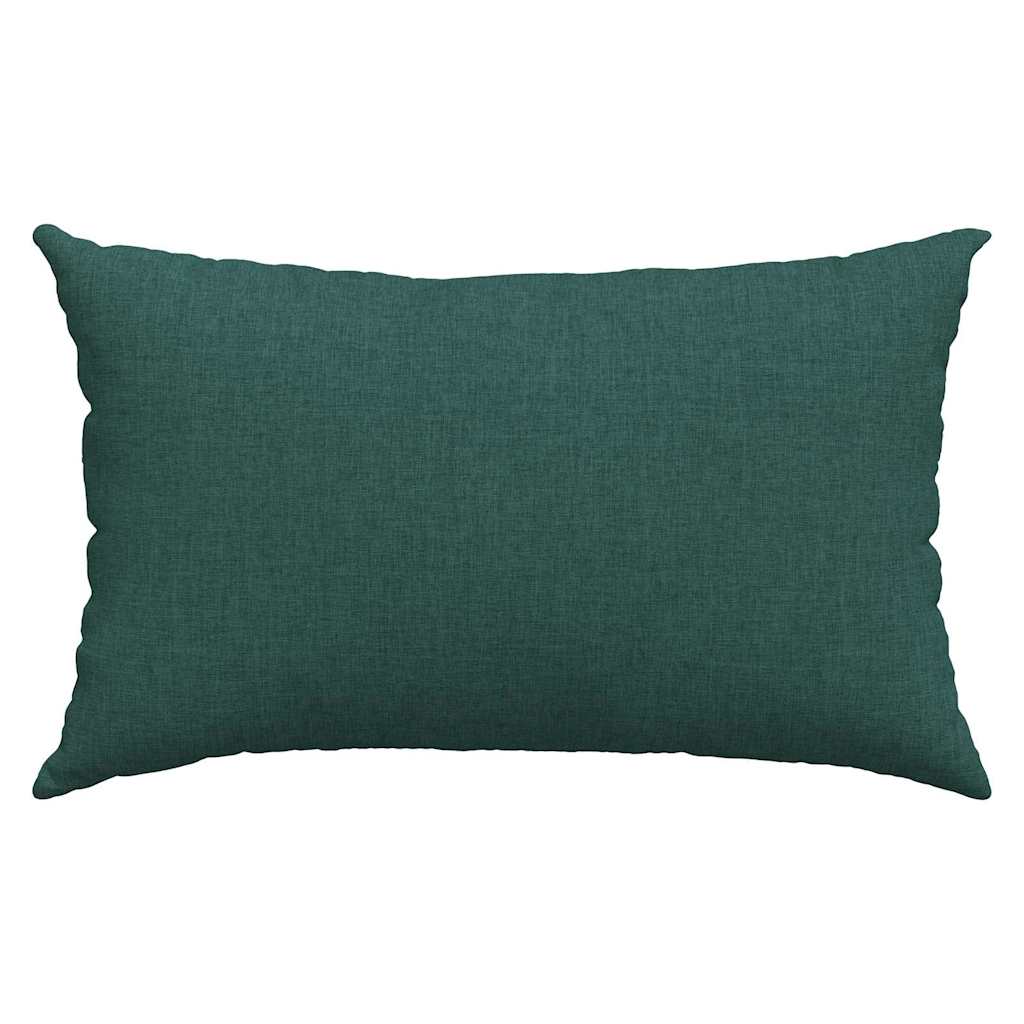 Sofakissen 2 pcs Dunkelgrün 50 x 30 cm Stoff