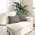 Sofakissen 2 pcs Taupe 50 x 30 cm Stoff