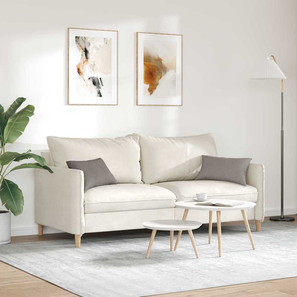 Sofakissen 2 pcs Taupe 50 x 30 cm Stoff